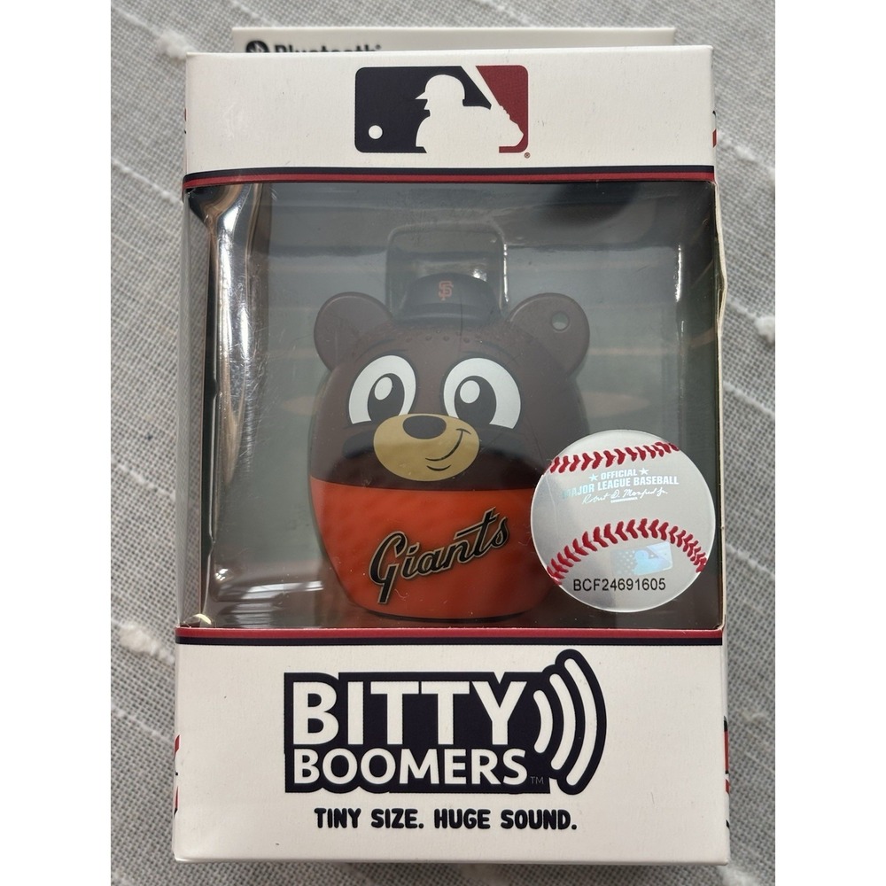 NEW!!! SF Giants Bitty Boomers Bluetooth Speaker Official MLB Music Fun Sports